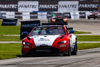 #15 Aston Martin Vantage AMR GT4 of Bryan Putt and Kenton Koch, BSPort Racing, GT4 America, Pro-Am, SRO America, Sebring Int&rsquo;l Raceway, Sebring Florida, September 2022
 | Regis Lefebure/SRO