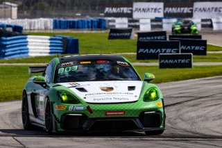 #18 Porsche 718 Cayman GT4 RS Clubsport of Eric Filgueiras and Steven McAleer, RS1, GT4 America, Pro-Am, SRO America, Sebring Int’l Raceway, Sebring Florida, September 2022
 | Regis Lefebure/SRO