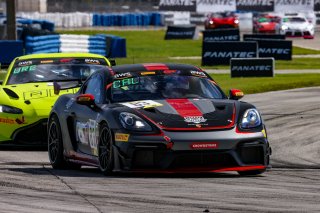 #83 Porsche718 Cayman GT4 RS Clubsport of Juan Martinez and Nelson Calle, RS1, GT4 America, Am, SRO America, Sebring Int’l Raceway, Sebring Florida, September 2022
 | Regis Lefebure/SRO