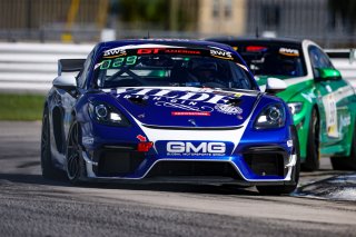 #71 Porsche 718 Cayman GT4 RS Clubsport of Jay Logan and Alex Premat, GMG Racing, GT4 America, Pro-Am, SRO America, Sebring Int’l Raceway, Sebring Florida, September 2022
 | Regis Lefebure/SRO