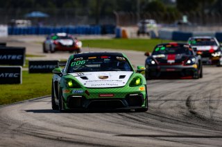 #18 Porsche 718 Cayman GT4 RS Clubsport of Eric Filgueiras and Steven McAleer, RS1, GT4 America, Pro-Am, America, Sebring Int’l Raceway, Sebring Florida, September 2022
 | Regis Lefebure/SRO