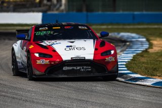 #15 Aston Martin Vantage AMR GT4 of Bryan Putt and Kenton Koch, BSPort Racing, GT4 America, Pro-Am, SRO America, Sebring International Raceway, Sebring, FL, September 2022.
 | Fabian Lagunas/SRO             