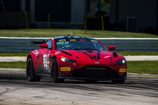 #50 Aston Martin Vantage AMR GT4 of Ross Chouest and Aaron Povoledo, Chouest Povoledo racing, GT4 America, Pro-Am, SRO America, Sebring International Raceway, Sebring, FL, September 2022.
 | Fabian Lagunas/SRO             