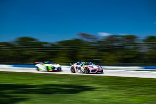 #66 Porsche 718 Cayman GT4 RS Clubsport of Derek DeBoer and Jason Alexandris, The Racers Group, GT4 America, Am, SRO America, Sebring International Raceway, Sebring, FL, September 2022.
 | SRO Motorsports Group