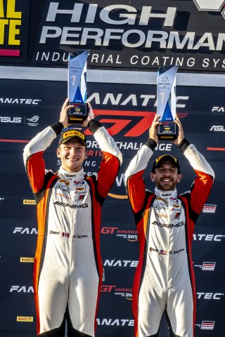 #34 Mercedes-AMG GT4 of Gavin Sanders and Michai Stephens, Conquest Racing/WF Motorsports, GT4 America, Silver, SRO America, Sebring International Raceway, Sebring, FL, September 2022.
 | Fabian Lagunas/SRO