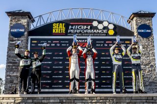 #34 Mercedes-AMG GT4 of Gavin Sanders and Michai Stephens, Conquest Racing/WF Motorsports, GT4 America, Silver, SRO America, Sebring International Raceway, Sebring, FL, September 2022.
 | Fabian Lagunas/SRO