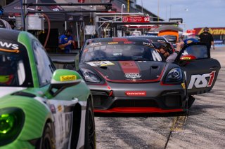 #83 Porsche718 Cayman GT4 RS Clubsport of Juan Martinez and Nelson Calle, RS1, GT4 America, Am, SRO America, Sebring Int’l Raceway, Sebring Florida, September 2022
 | Regis Lefebure/SRO
