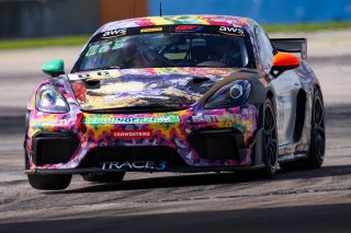 #66 Porsche 718 Cayman GT4 RS Clubsport of Derek DeBoer and Jason Alexandris, The Racers Group, GT4 America, Am, SRO America, Sebring Int’l Raceway, Sebring Florida, September 2022
 | Regis Lefebure/SRO