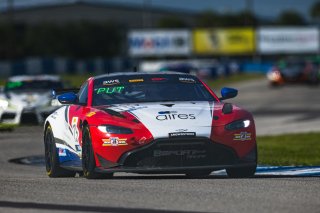 #15 Aston Martin Vantage AMR GT4 of Bryan Putt and Kenton Koch, BSPort Racing, GT4 America, Pro-Am, SRO America, Sebring International Raceway, Sebring, FL, September 2022.
 | Fabian Lagunas/SRO             