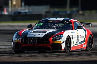 #34 Mercedes-AMG GT4 of Gavin Sanders and Michai Stephens, Conquest Racing/WF Motorsports, GT4 America, Silver, SRO America, Sebring International Raceway, Sebring, FL, September 2022.
 | Fabian Lagunas/SRO             