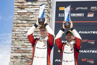 #34 Mercedes-AMG GT4 of Gavin Sanders and Michai Stephens, Conquest Racing/WF Motorsports, GT4 America, Silver, SRO America, Sebring International Raceway, Sebring, FL, September 2022.
 | Brian Cleary/SRO