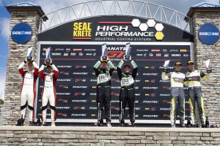 #18 Porsche 718 Cayman GT4 RS Clubsport of Eric Filgueiras and Steven McAleer, RS1, GT4 America, Pro-Am, SRO America, Sebring International Raceway, Sebring, FL, September 2022.
 | Brian Cleary/SRO
