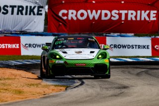 #18 Porsche 718 Cayman GT4 RS Clubsport of Eric Filgueiras and Steven McAleer, RS1, GT4 America, Pro-Am, SRO America, Sebring Int&rsquo;l Raceway, Sebring Florida, September 2022
 | Regis Lefebure/SRO