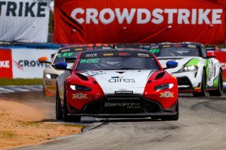 #15 Aston Martin Vantage AMR GT4 of Bryan Putt and Kenton Koch, BSPort Racing, GT4 America, Pro-Am, SRO America, Sebring Int&rsquo;l Raceway, Sebring Florida, September 2022
 | Regis Lefebure/SRO