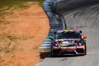 #66 Porsche 718 Cayman GT4 RS Clubsport of Derek DeBoer and Jason Alexandris, The Racers Group, GT4 America, Am, SRO America, Sebring Int’l Raceway, Sebring Florida, September 2022
 | Regis Lefebure/SRO