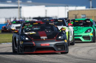 #83 Porsche718 Cayman GT4 RS Clubsport of Juan Martinez and Nelson Calle, RS1, GT4 America, Am, SRO America, Sebring International Raceway, Sebring, FL, September 2022.
 | Fabian Lagunas/SRO             