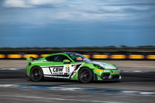 #18 Porsche 718 Cayman GT4 RS Clubsport of Eric Filgueiras and Steven McAleer, RS1, GT4 America, Pro-Am, SRO America, Sebring International Raceway, Sebring, FL, September 2022.
 | SRO Motorsports Group