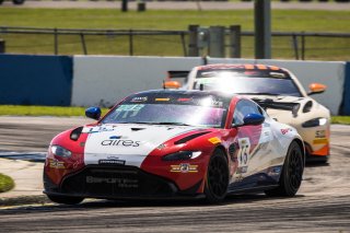 #15 Aston Martin Vantage AMR GT4 of Bryan Putt and Kenton Koch, BSPort Racing, GT4 America, Pro-Am, SRO America, Sebring International Raceway, Sebring, FL, September 2022.
 | Fabian Lagunas/SRO             
