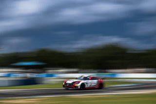 #34 Mercedes-AMG GT4 of Gavin Sanders and Michai Stephens, Conquest Racing/WF Motorsports, GT4 America, Silver, SRO America, Sebring International Raceway, Sebring, FL, September 2022.
 | Fabian Lagunas/SRO             