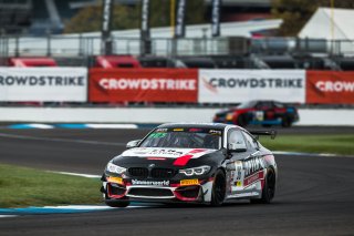 #34 Mercedes-AMG GT4 of Gavin Sanders and Michai Stephens, Conquest Racing/WF Motorsports, GT4 America, Silver, SRO America, Indianapolis Motor Speedway, Indianapolis, Indiana, Oct 2022.
 | Fabian Lagunas/SRO        
