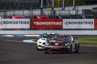#83 Porsche718 Cayman GT4 RS Clubsport of Juan Martinez and Nelson Calle, RS1, GT4 America, Am, SRO America, Indianapolis Motor Speedway, Indianapolis, Indiana, Oct 2022.
 | Fabian Lagunas/SRO        