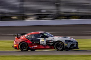 #112 Toyota GR Supra GT4 of Dominc Starkweather and Ryan Dexter, Dexter Racing, GT4 America, Pro-Am, SRO America, Indianapolis Motor Speedway, Indianapolis, Indiana, Oct 2022.
 | Regis Lefebure/SRO