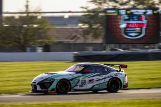 #69 Toyota GR Supra GT4 of Todd Coleman and Aaron Telitz, Smooge Racing, GT4 America, Pro-Am, SRO America, Indianapolis Motor Speedway, Indianapolis, Indiana, Oct 2022.
 | Regis Lefebure/SRO