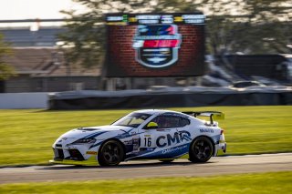 #16 Toyota GR Supra GT4 of Gregory Liefooghe and Damon Surzyshyn, Forbush Performance, GT4 America, Pro-Am, SRO America, Indianapolis Motor Speedway, Indianapolis, Indiana, Oct 2022.
 | Regis Lefebure/SRO