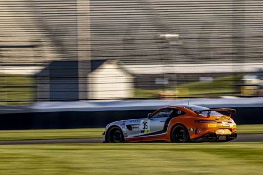 #35 Mercedes-AMG GT4 of Custodio Toledo and Paulo Carcasci, Conquest Racing, GT4 America, Am, SRO America, Indianapolis Motor Speedway, Indianapolis, Indiana, Oct 2022.
 | Regis Lefebure/SRO