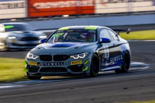 #10 BMW M4 GT4 of Tim Horrell and Toby Grahovec, Fast Track Racing, GT4 America, Pro-Am, SRO America, Indianapolis Motor Speedway, Indianapolis, Indiana, Oct 2022.
 | Regis Lefebure/SRO