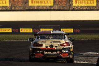 #82 BMW M4 GT4 of James Walker Jr. and Devin Jones, BimmerWorld, GT4 America, Pro-Am, SRO America, Indianapolis Motor Speedway, Indianapolis, Indiana, Oct 2022.
 | Regis Lefebure/SRO