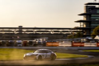 #34 Mercedes-AMG GT4 of Gavin Sanders and Michai Stephens, Conquest Racing/WF Motorsports, GT4 America, Silver, SRO America, Indianapolis Motor Speedway, Indianapolis, Indiana, Oct 2022.
 | Regis Lefebure/SRO