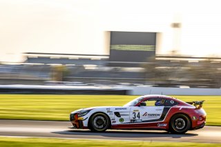 #34 Mercedes-AMG GT4 of Gavin Sanders and Michai Stephens, Conquest Racing/WF Motorsports, GT4 America, Silver, SRO America, Indianapolis Motor Speedway, Indianapolis, Indiana, Oct 2022.
 | Regis Lefebure/SRO