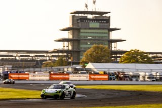 #18 Porsche 718 Cayman GT4 RS Clubsport of Eric Filgueiras and Steven McAleer, RS1, GT4 America, Pro-Am, SRO America, Indianapolis Motor Speedway, Indianapolis, Indiana, Oct 2022.
 | Regis Lefebure/SRO