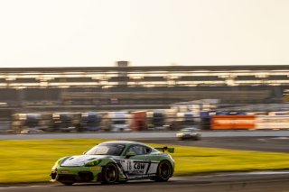 #18 Porsche 718 Cayman GT4 RS Clubsport of Eric Filgueiras and Steven McAleer, RS1, GT4 America, Pro-Am, SRO America, Indianapolis Motor Speedway, Indianapolis, Indiana, Oct 2022.
 | Regis Lefebure/SRO