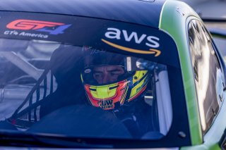 #18 Porsche 718 Cayman GT4 RS Clubsport of Eric Filgueiras and Steven McAleer, RS1, GT4 America, Pro-Am, SRO America, Indianapolis Motor Speedway, Indianapolis, Indiana, Oct 2022.
 | Regis Lefebure/SRO