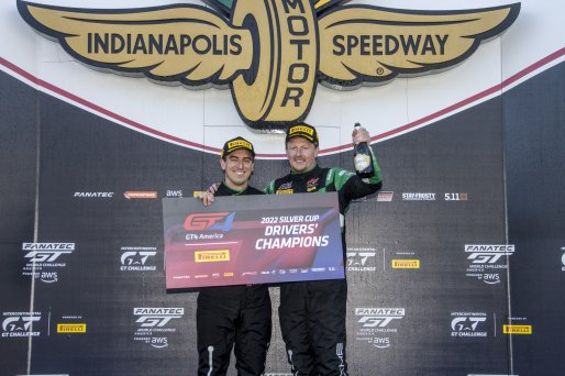 #18 Porsche 718 Cayman GT4 RS Clubsport of Eric Filgueiras and Steven McAleer, RS1, GT4 America, Pro-Am, SRO America, Indianapolis Motor Speedway, Indianapolis, Indiana, Oct 2022.
 | Brian Cleary/SRO  