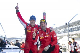 #50 Aston Martin Vantage AMR GT4 of Ross Chouest and Aaron Povoledo, Chouest Povoledo racing, GT4 America, Pro-Am, SRO America, Indianapolis Motor Speedway, Indianapolis, Indiana, Oct 2022.
 | Brian Cleary/SRO