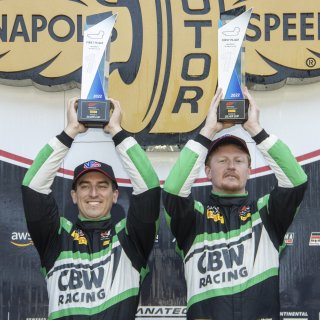 #18 Porsche 718 Cayman GT4 RS Clubsport of Eric Filgueiras and Steven McAleer, RS1, GT4 America, Pro-Am, SRO America, Indianapolis Motor Speedway, Indianapolis, Indiana, Oct 2022.
 | Brian Cleary/SRO