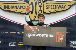 #18 Porsche 718 Cayman GT4 RS Clubsport of Eric Filgueiras and Steven McAleer, RS1, GT4 America, Pro-Am, SRO America, Indianapolis Motor Speedway, Indianapolis, Indiana, Oct 2022.
 | Brian Cleary/SRO