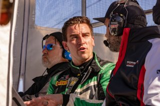 #18 Porsche 718 Cayman GT4 RS Clubsport of Eric Filgueiras and Steven McAleer, RS1, GT4 America, Pro-Am, SRO America, Indianapolis Motor Speedway, Indianapolis, Indiana, Oct 2022.
 | Regis Lefebure/SRO    