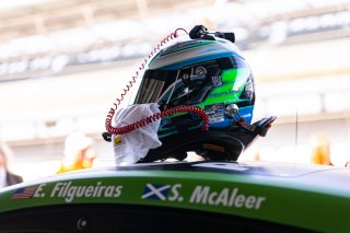 #18 Porsche 718 Cayman GT4 RS Clubsport of Eric Filgueiras and Steven McAleer, RS1, GT4 America, Pro-Am, SRO America, Indianapolis Motor Speedway, Indianapolis, Indiana, Oct 2022.
 | Regis Lefebure/SRO    