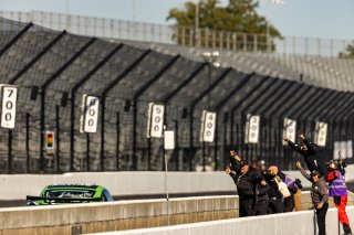 #18 Porsche 718 Cayman GT4 RS Clubsport of Eric Filgueiras and Steven McAleer, RS1, GT4 America, Pro-Am, SRO America, Indianapolis Motor Speedway, Indianapolis, Indiana, Oct 2022.
 | Regis Lefebure/SRO