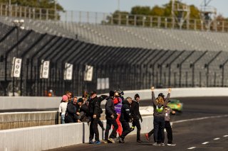 #18 Porsche 718 Cayman GT4 RS Clubsport of Eric Filgueiras and Steven McAleer, RS1, GT4 America, Pro-Am, SRO America, Indianapolis Motor Speedway, Indianapolis, Indiana, Oct 2022.
 | Regis Lefebure/SRO