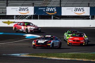 #34 Mercedes-AMG GT4 of Gavin Sanders and Michai Stephens, Conquest Racing/WF Motorsports, GT4 America, Silver, SRO America, Indianapolis Motor Speedway, Indianapolis, Indiana, Oct 2022.
 | Fabian Lagunas/SRO        
