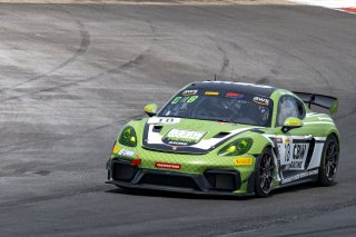 #18 Porsche 718 Cayman GT4 RS Clubsport of Eric Filgueiras and Steven McAleer, RS1, GT4 America, Pro-Am, SRO America, New Orleans Motorsports Park, New Orleans, LA, May 2022.
 | Brian Cleary/SRO