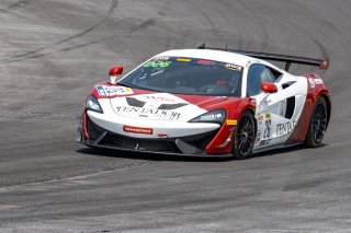 #26 McLaren 570S GT4 of Thomas Surgent and Michael O'Brien, Prive Motorsports/Topp Racing, GT4 America, Pro-Am, SRO America, New Orleans Motorsports Park, New Orleans, LA, May 2022.
 | Brian Cleary/SRO