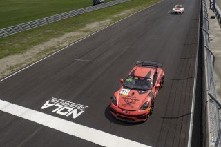 #427 Porsche 718 Cayman GT4 CLUBSPORT MR of Anthony Bartone and Andy Pilgrim, Regal Motorsports, GT4 America, Am, SRO America, New Orleans Motorsports Park, New Orleans, LA, May 2022.
 | Brian Cleary/SRO
