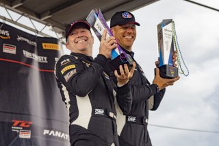 #120 Porsche 718 Cayman GT4 CLUBSPORT MR P of Adam Adelson and Elliott Skeer, Premier Racing, GT4 America, Pro-Am, SRO America, New Orleans Motorsports Park, New Orleans, LA, May 2022.
 | Brian Cleary/SRO