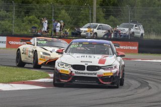 #82 BMW M4 GT4 of James Walker Jr. and Devin Jones, BimmerWorld, GT4 America, Pro-Am, SRO America, New Orleans Motorsports Park, New Orleans, LA, May 2022.
 | Brian Cleary/SRO